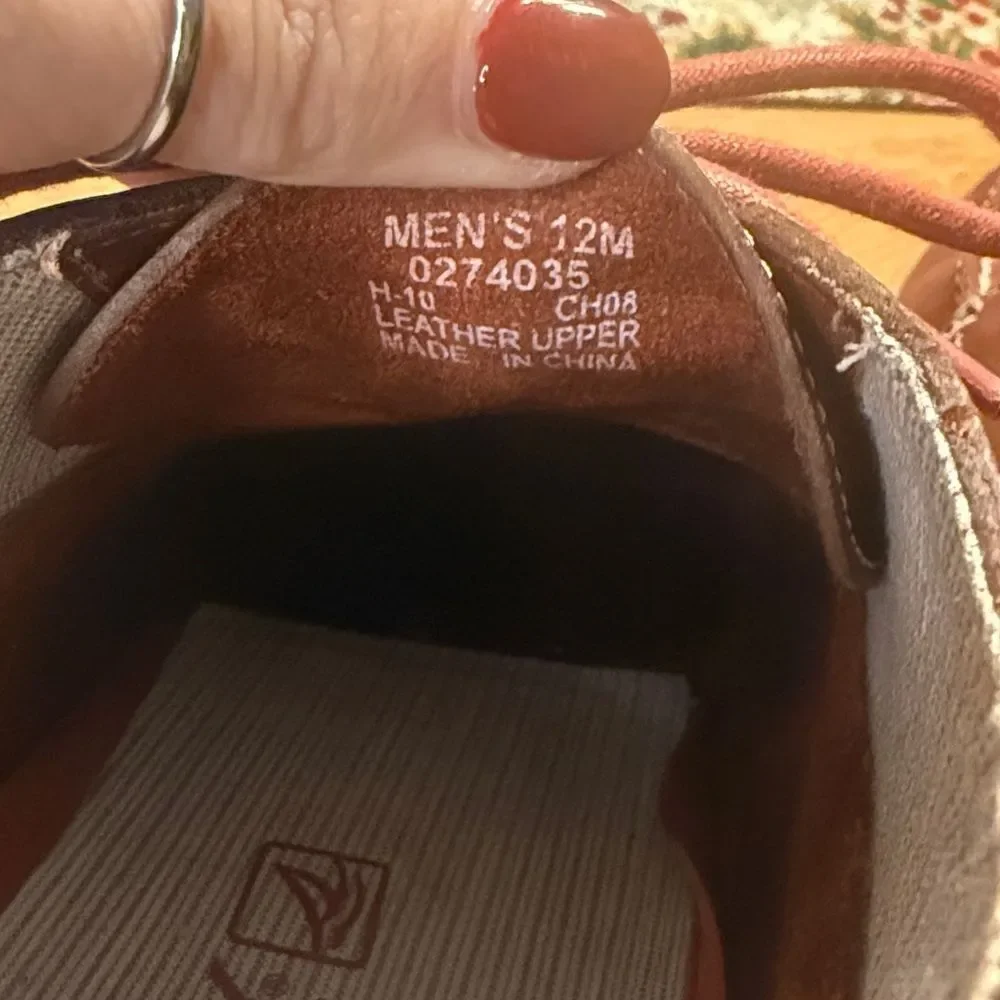 Sperry Top Sider Authentic Original Chukka boot in red leather.